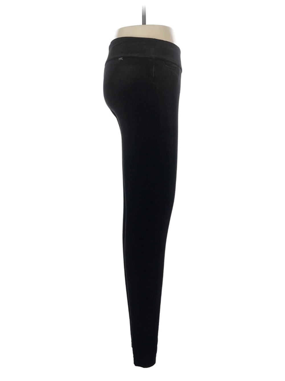 Tommy Hilfiger Black Skinny Velvet Pants - Picture 3 of 7
